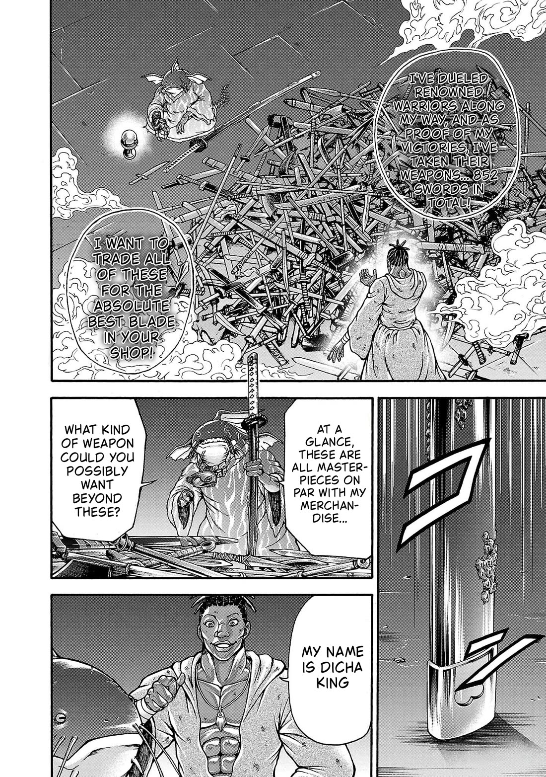 Baki Side Story - Retsu Kaioh Doesn't Mind Even if it's in another World Chapter 70 page 6 - Chapter 70: Monohoshizao