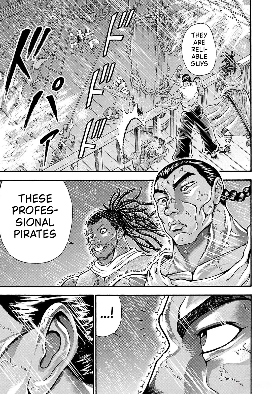 Baki Side Story - Retsu Kaioh Doesn't Mind Even if it's in another World Chapter 71 page 3 - Chapter 71: Through the storm
