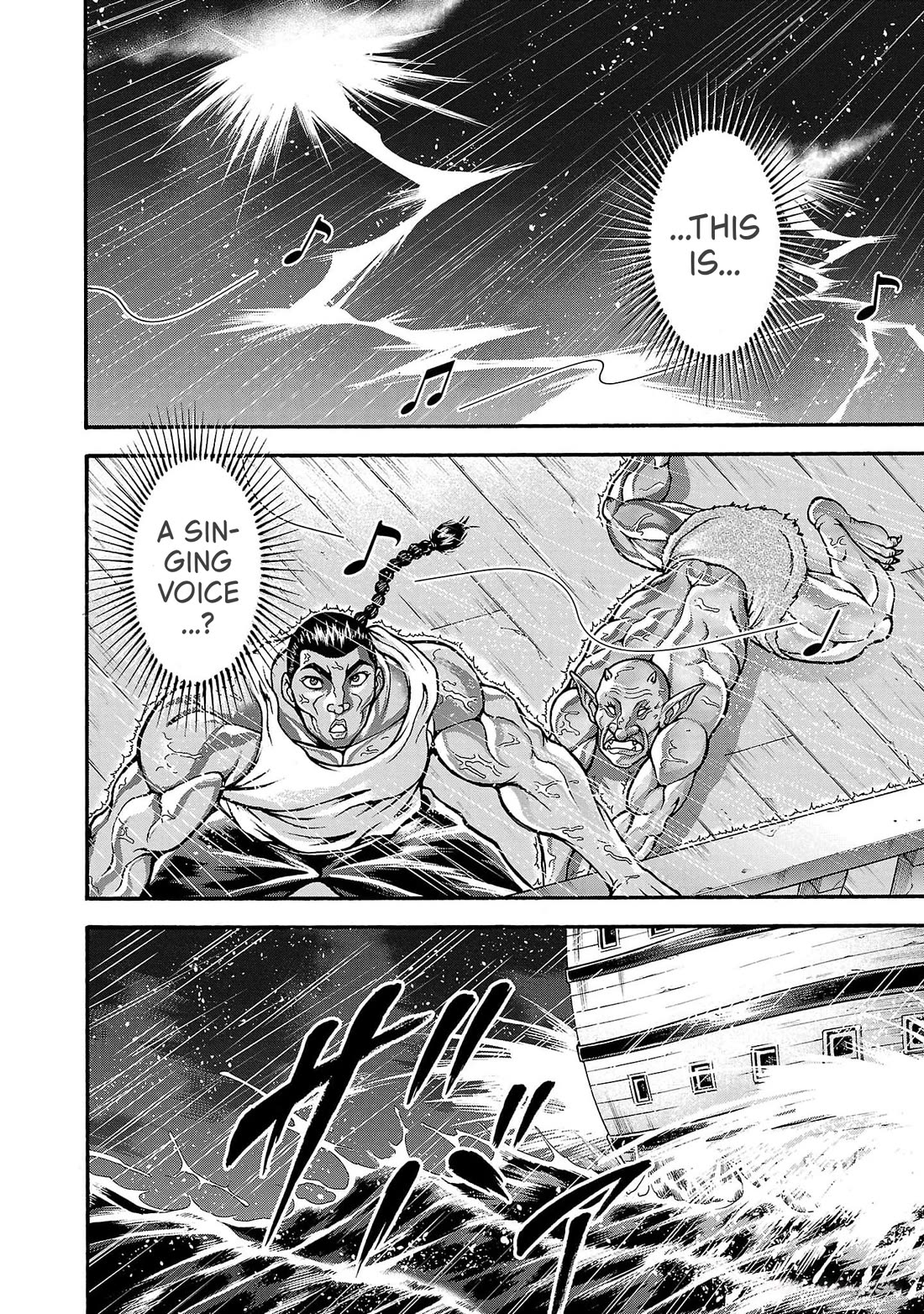 Baki Side Story - Retsu Kaioh Doesn't Mind Even if it's in another World Chapter 71 page 4 - Chapter 71: Through the storm