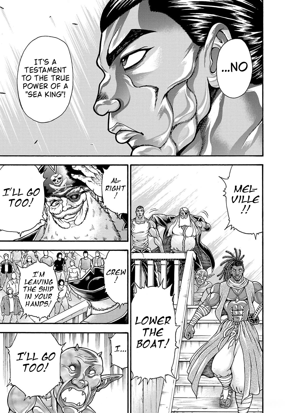 Baki Side Story - Retsu Kaioh Doesn't Mind Even if it's in another World Chapter 71 page 8 - Chapter 71: Through the storm