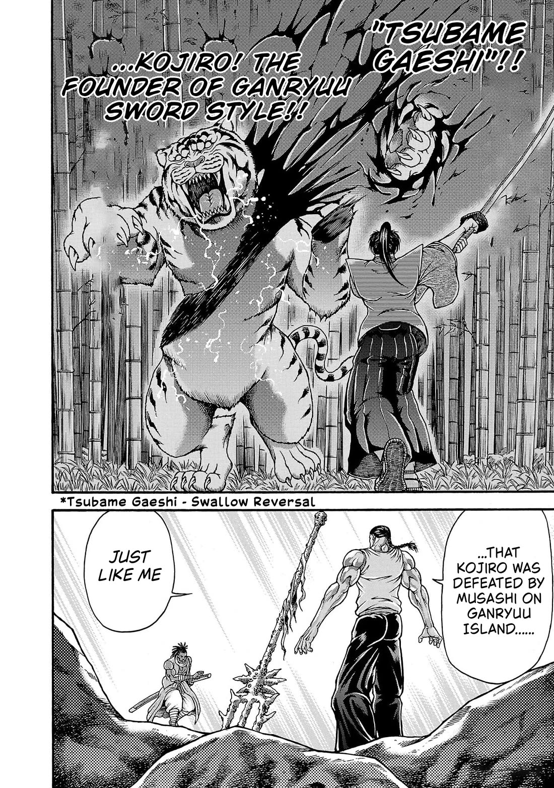 Baki Side Story - Retsu Kaioh Doesn't Mind Even if it's in another World Chapter 72 page 12 - Chapter 72: Siren
