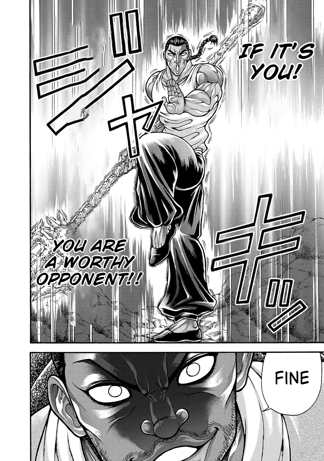 Baki Side Story - Retsu Kaioh Doesn't Mind Even if it's in another World Chapter 72 page 14 - Chapter 72: Siren