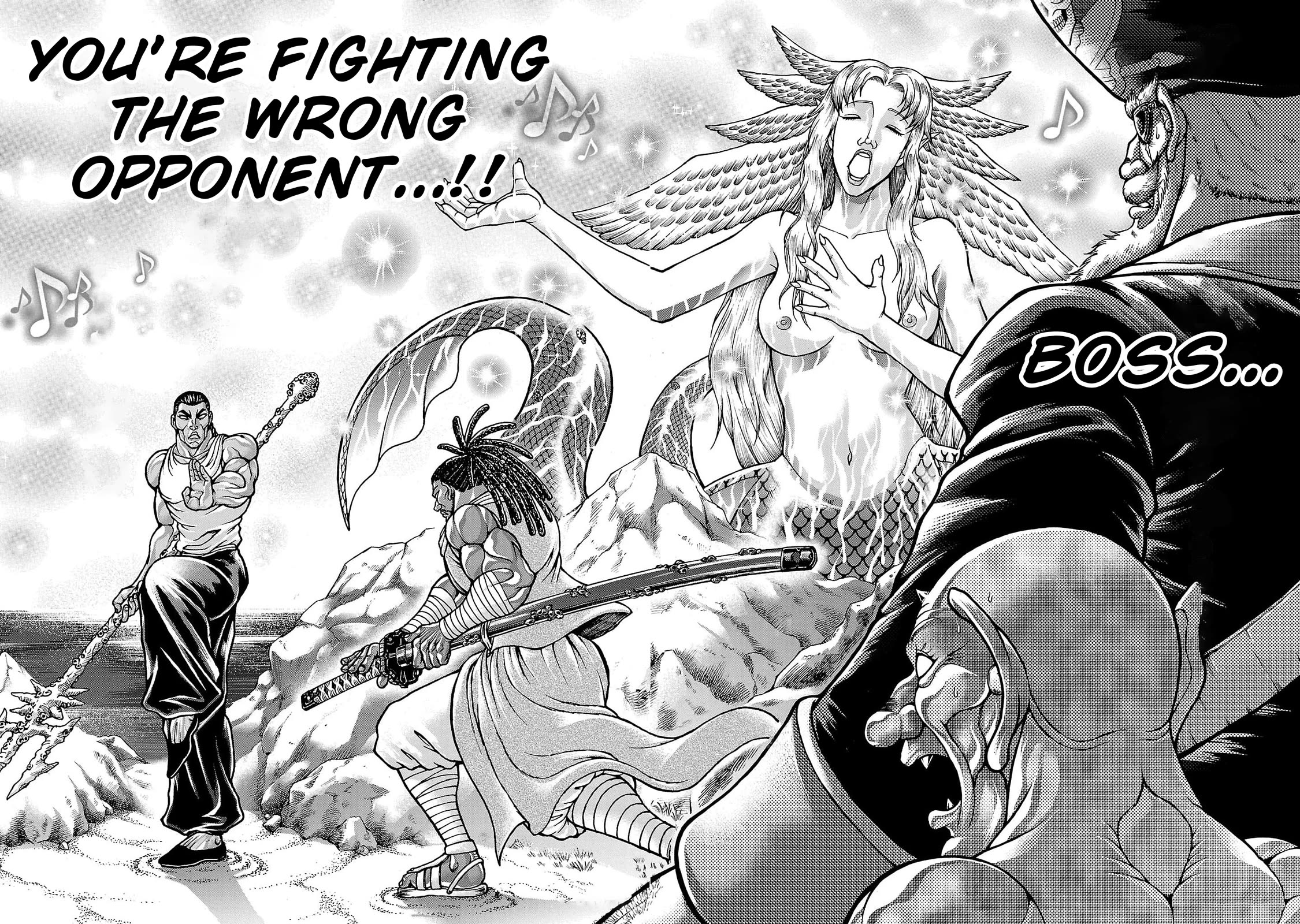 Baki Side Story - Retsu Kaioh Doesn't Mind Even if it's in another World Chapter 72 page 16 - Chapter 72: Siren