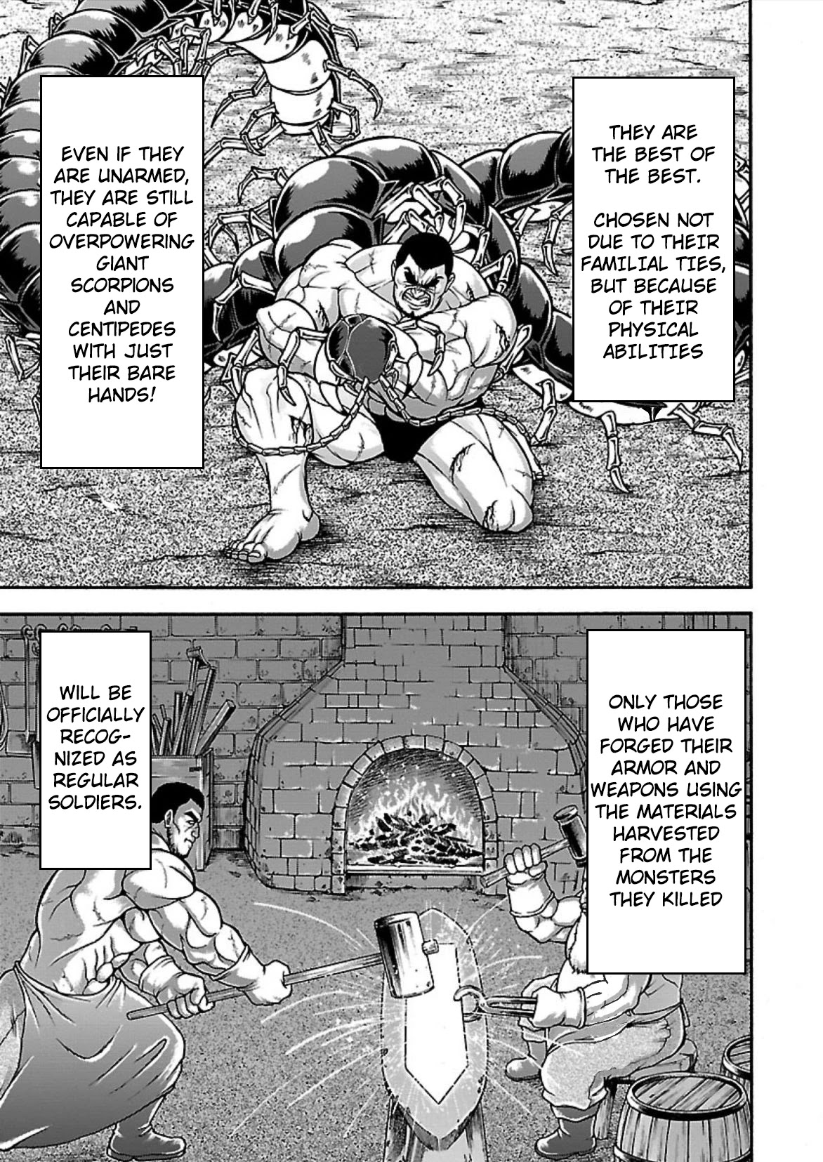 Baki Side Story - Retsu Kaioh Doesn't Mind Even if it's in another World Chapter 9 page 18 - Chapter 9: The Kingsguard