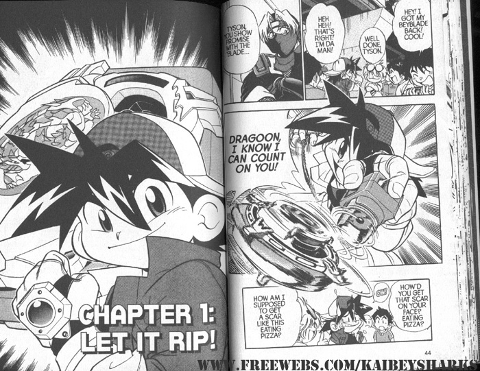 Bakuden Shoot Beyblade Chapter 1.1 page 1 - Vol.1 Chapter 1