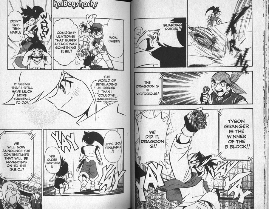 Bakuden Shoot Beyblade Chapter 10.1 page 12 - Vol.10 Chapter 1