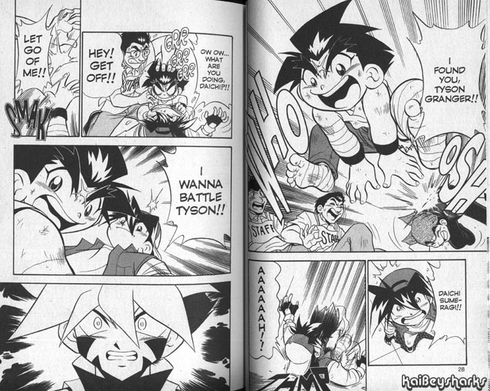 Bakuden Shoot Beyblade Chapter 10.1 page 14 - Vol.10 Chapter 1