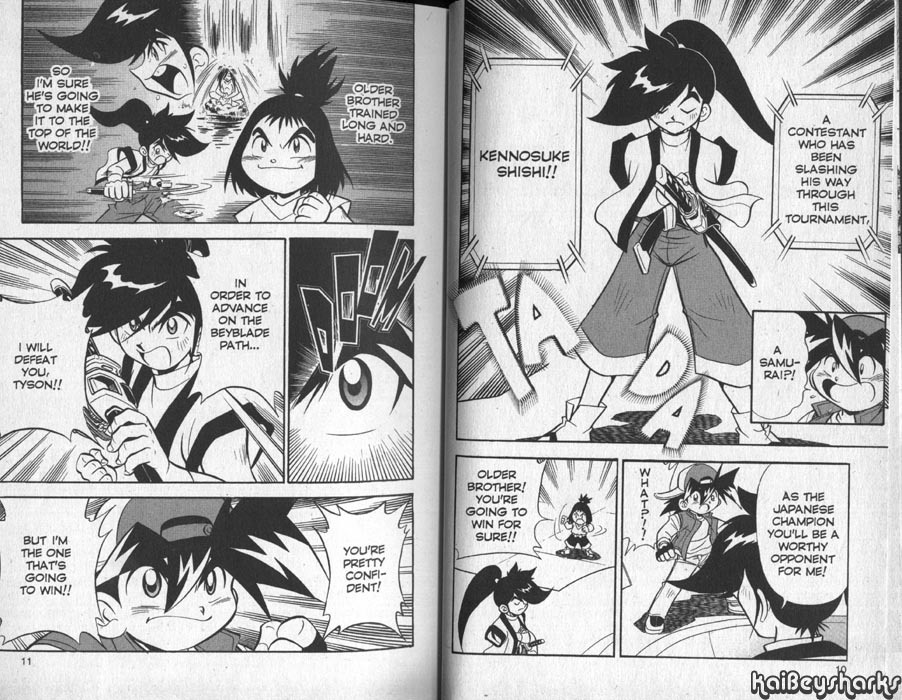 Bakuden Shoot Beyblade Chapter 10.1 page 5 - Vol.10 Chapter 1