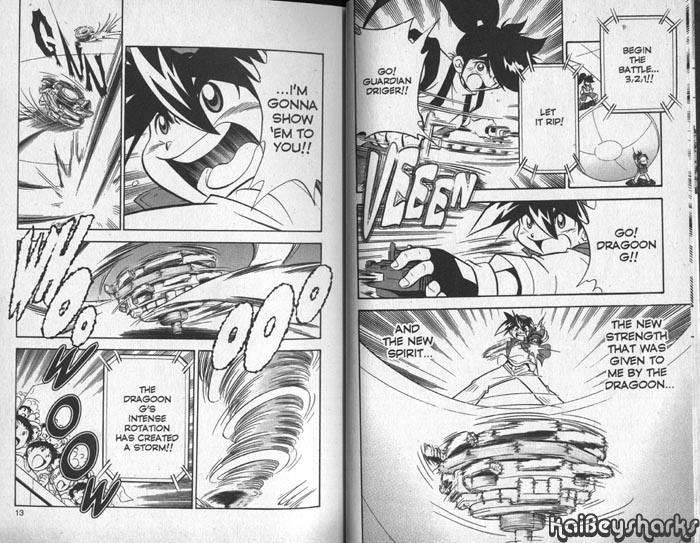 Bakuden Shoot Beyblade Chapter 10.1 page 6 - Vol.10 Chapter 1