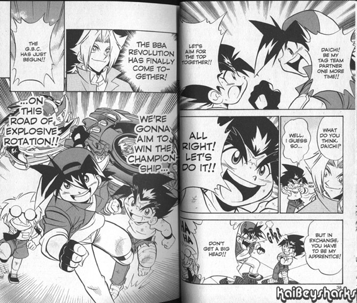 Bakuden Shoot Beyblade Chapter 11.1 page 18 - Vol.11 Chapter 1