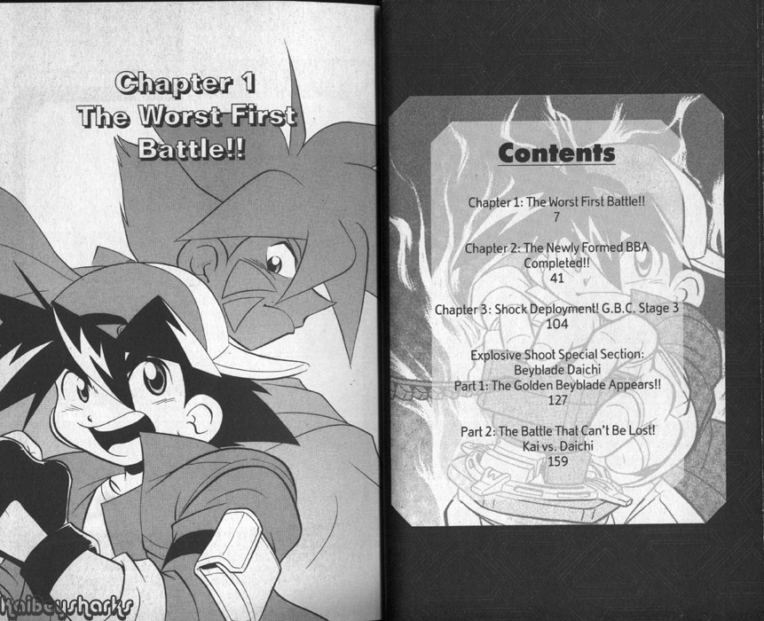 Bakuden Shoot Beyblade Chapter 11.1 page 2 - Vol.11 Chapter 1