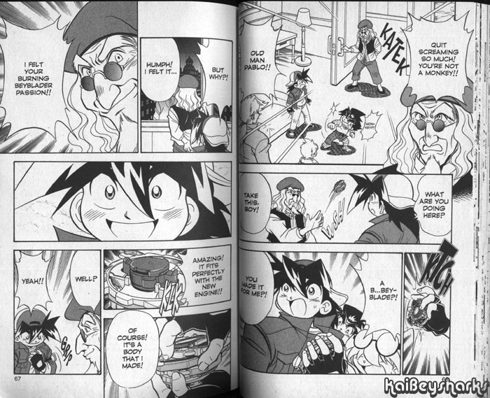Bakuden Shoot Beyblade Chapter 11.2 page 14 - Vol.11 Chapter 2