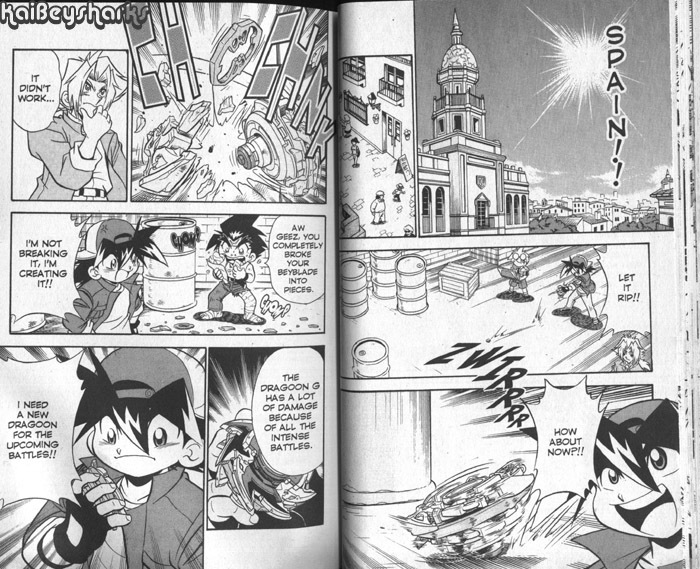 Bakuden Shoot Beyblade Chapter 11.2 page 3 - Vol.11 Chapter 2