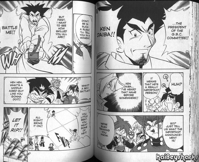 Bakuden Shoot Beyblade Chapter 11.3 page 4 - Vol.11 Chapter 3