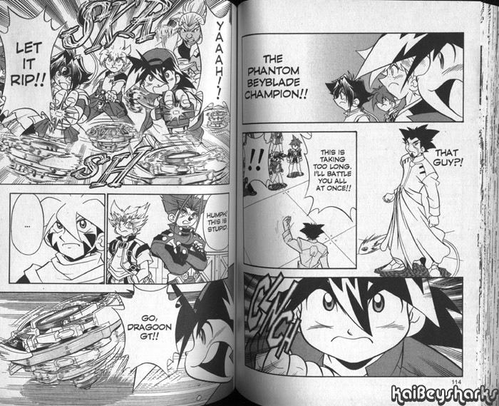 Bakuden Shoot Beyblade Chapter 11.3 page 6 - Vol.11 Chapter 3