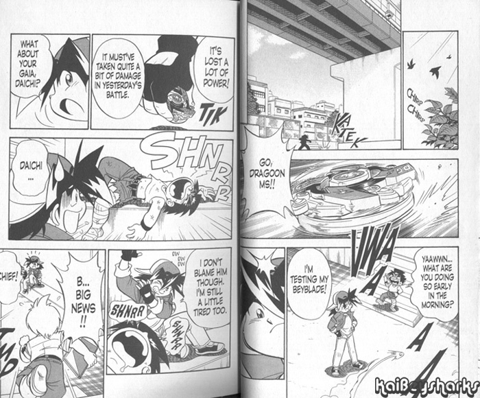 Bakuden Shoot Beyblade Chapter 13.1 page 6 - Vol.13 Chapter 1