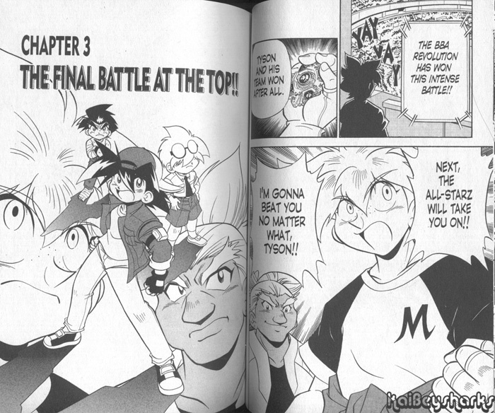 Bakuden Shoot Beyblade Chapter 13.3 page 1 - Vol.13 Chapter 3