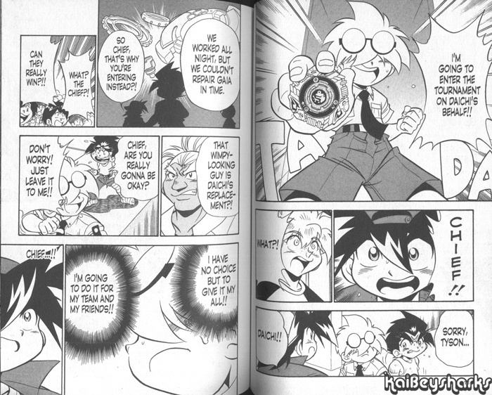 Bakuden Shoot Beyblade Chapter 13.3 page 10 - Vol.13 Chapter 3