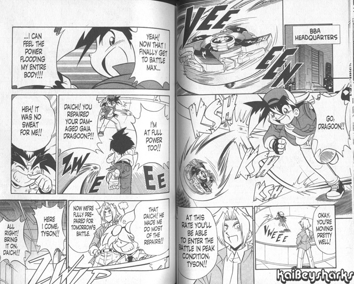 Bakuden Shoot Beyblade Chapter 13.3 page 4 - Vol.13 Chapter 3