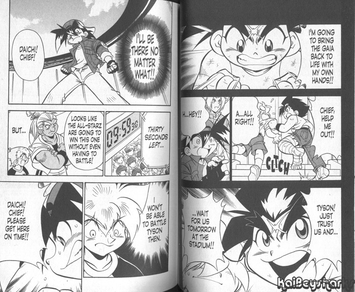 Bakuden Shoot Beyblade Chapter 13.3 page 8 - Vol.13 Chapter 3