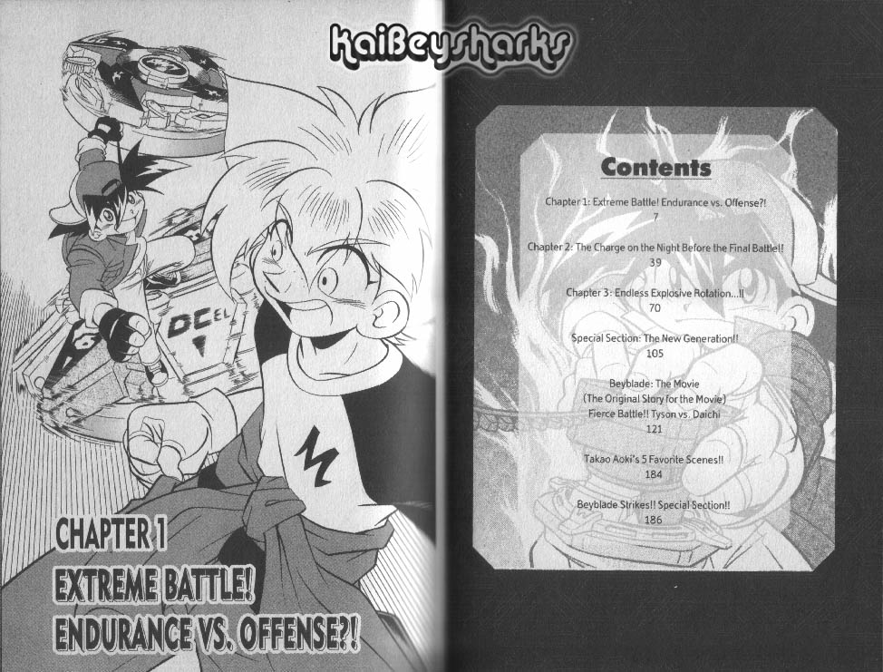 Bakuden Shoot Beyblade Chapter 14.1 page 1 - Vol.14 Chapter 1