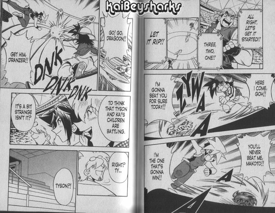 Bakuden Shoot Beyblade Chapter 14.3-5 page 6 - Vol.14 Chapter 3.5