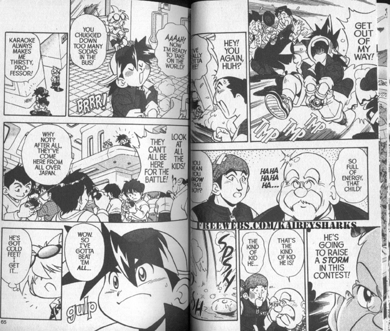 Bakuden Shoot Beyblade Chapter 2.2 page 5 - Vol.2 Chapter 2