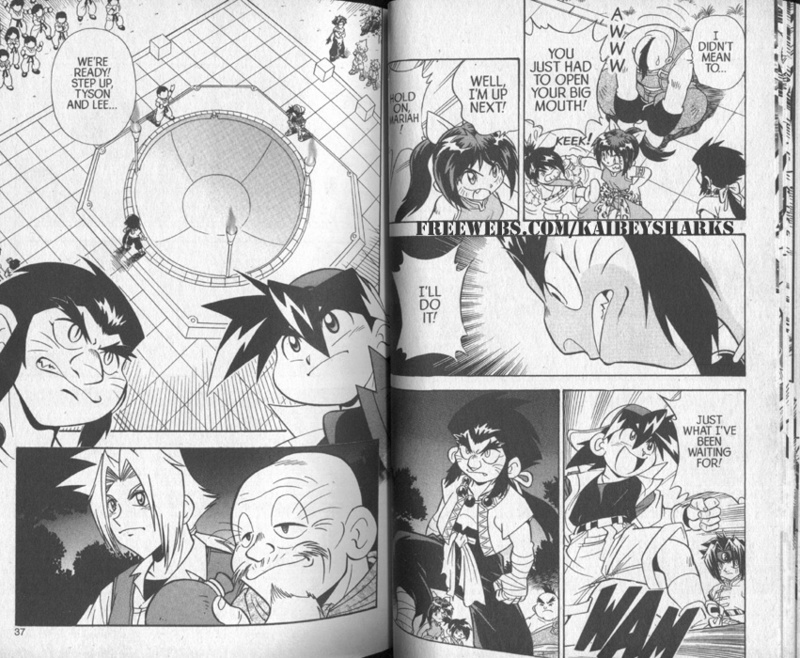 Bakuden Shoot Beyblade Chapter 4.1 page 18 - Vol.4 Chapter 1