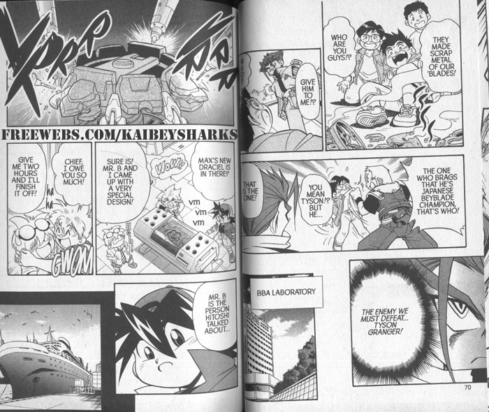 Bakuden Shoot Beyblade Vol.4 Chapter 2 page 3 - Vol.4 Chapter 2
