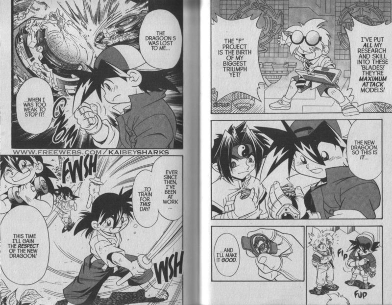 Bakuden Shoot Beyblade Chapter 5.1 page 8 - Vol.5 Chapter 1