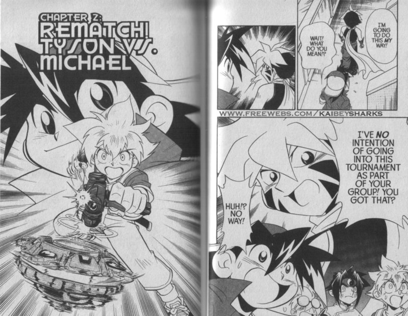 Bakuden Shoot Beyblade Chapter 5.2 page 1 - Vol.5 Chapter 2
