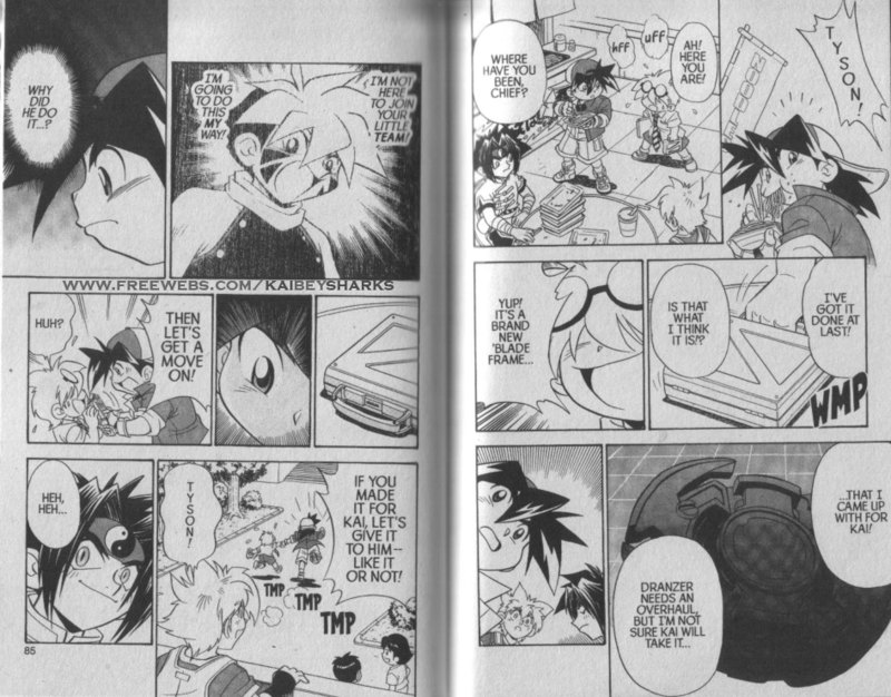 Bakuden Shoot Beyblade Chapter 5.3 page 6 - Vol.5 Chapter 3