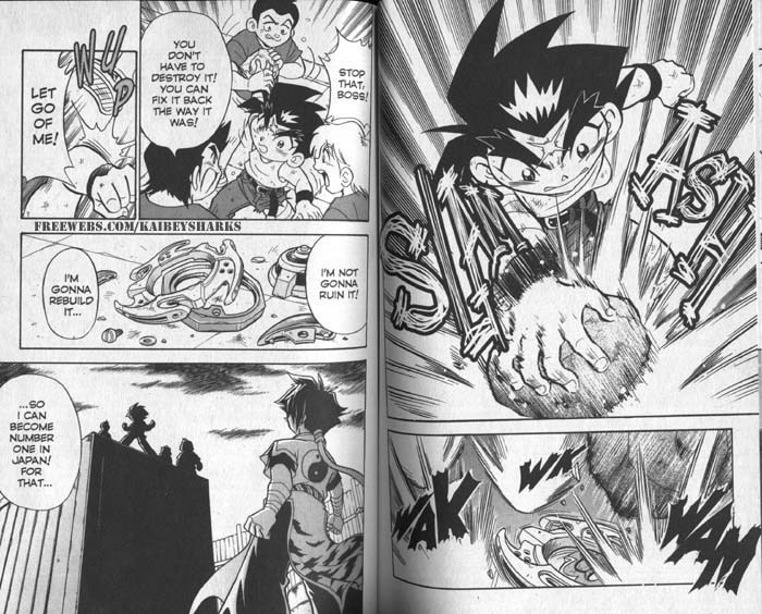 Bakuden Shoot Beyblade Chapter 6.1-2 page 16 - Vol.6 Chapter 1.2