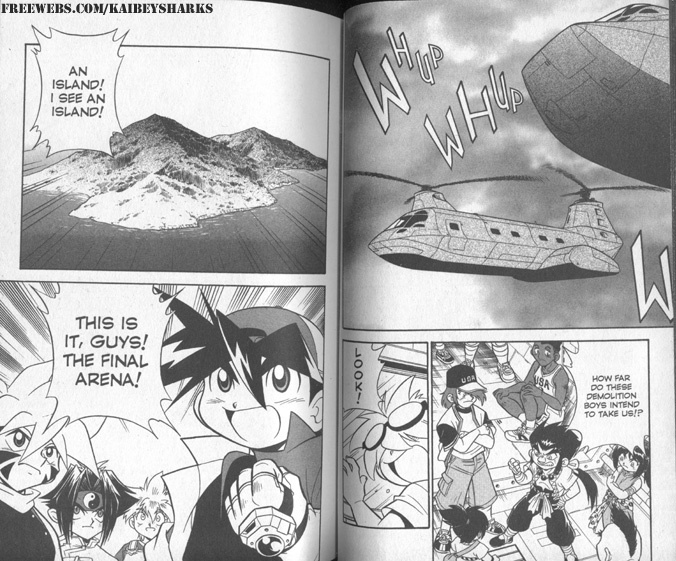 Bakuden Shoot Beyblade Chapter 6.1 page 3 - Vol.6 Chapter 1