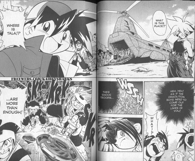 Bakuden Shoot Beyblade Chapter 6.1 page 4 - Vol.6 Chapter 1