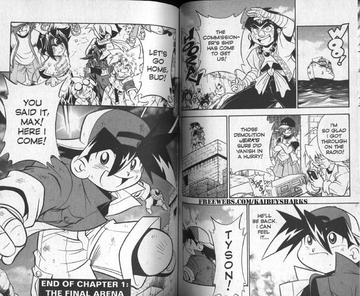 Bakuden Shoot Beyblade Chapter 6.1 page 44 - Vol.6 Chapter 1