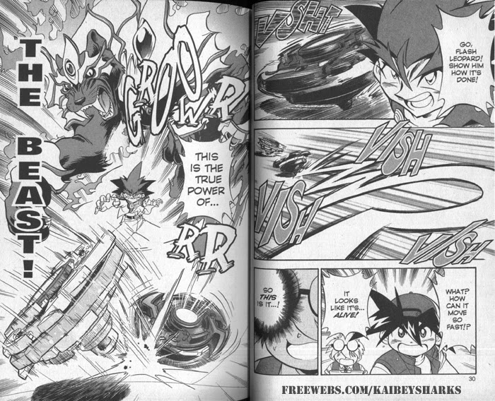 Bakuden Shoot Beyblade Chapter 7.1 page 14 - Vol.7 Chapter 1