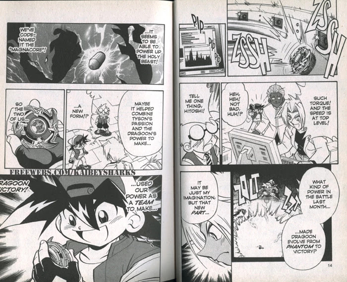 Bakuden Shoot Beyblade Chapter 7.1 page 6 - Vol.7 Chapter 1