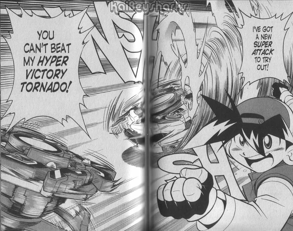 Bakuden Shoot Beyblade Chapter 8.3 page 13 - Vol.8 Chapter 3