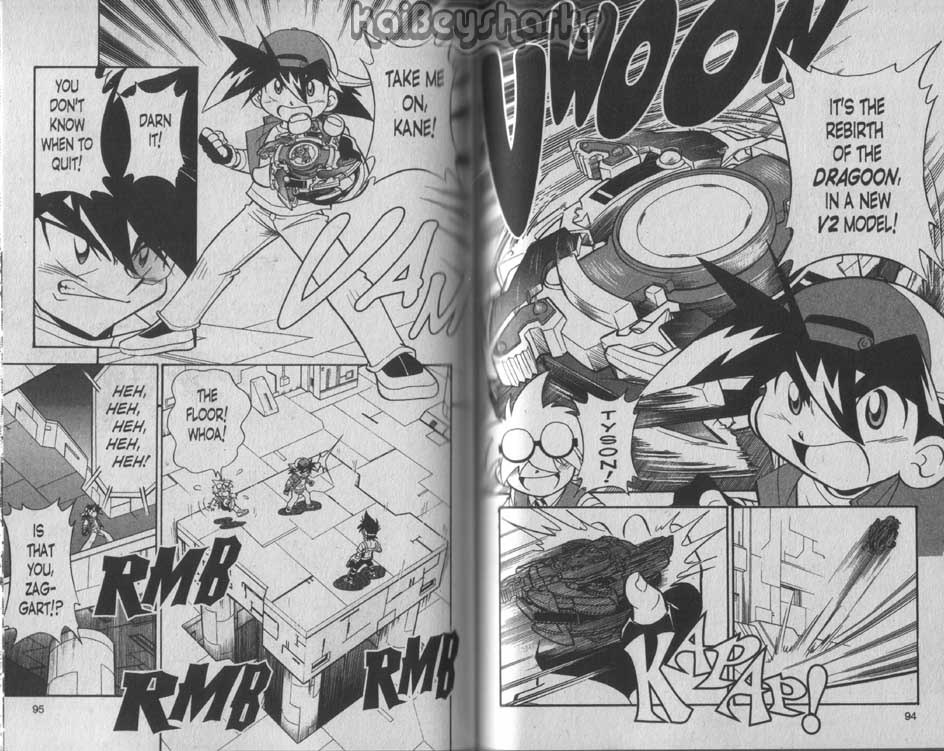 Bakuden Shoot Beyblade Chapter 8.3 page 2 - Vol.8 Chapter 3
