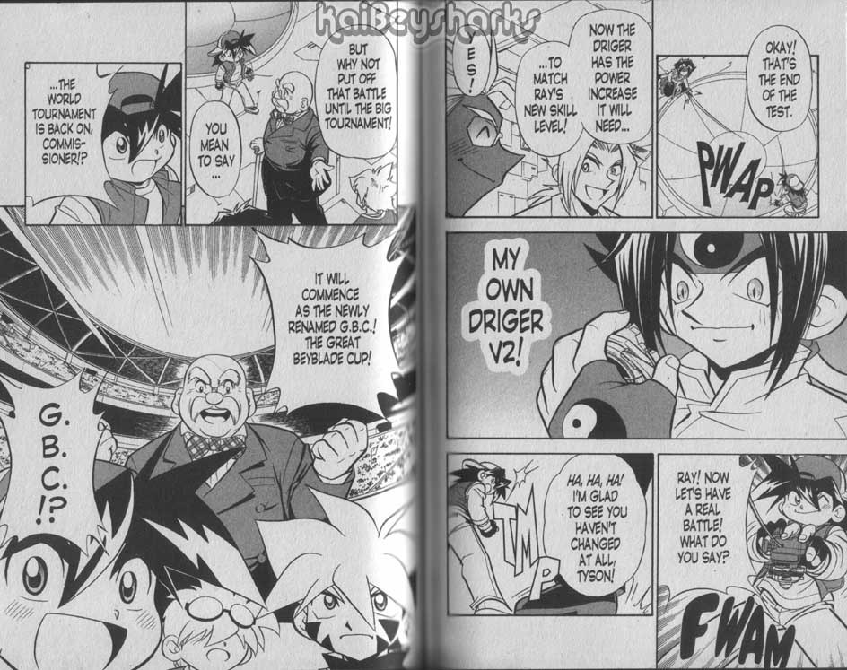 Bakuden Shoot Beyblade Chapter 8.4 page 12 - Vol.8 Chapter 4