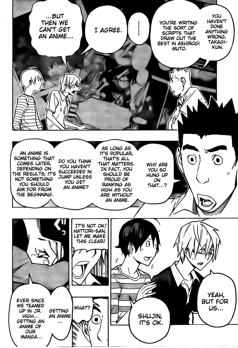 Bakuman Chapter 101 page 4 - Chapter 101: Complaints and Aiming High