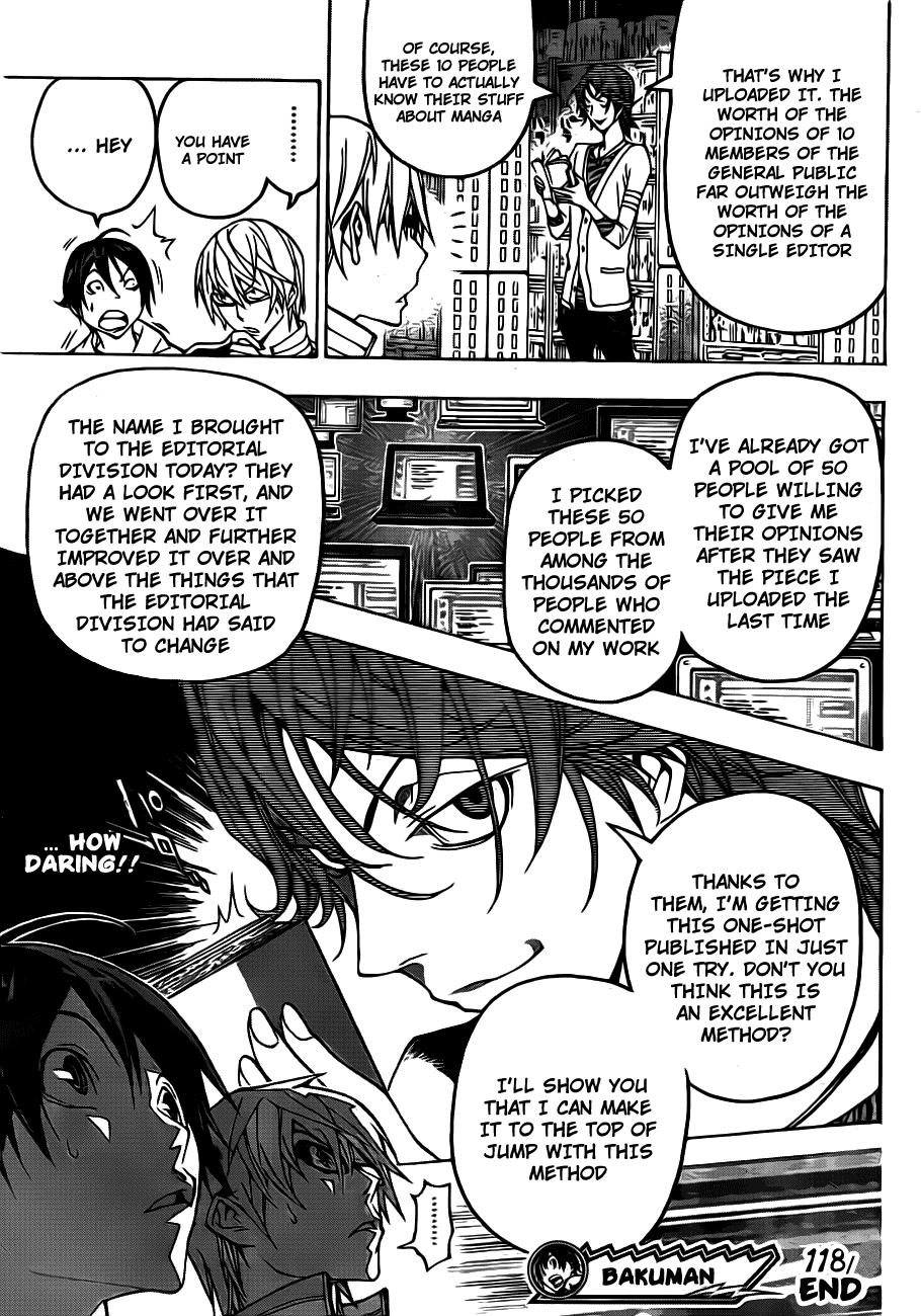 Bakuman Chapter 118 page 19 - Chapter 118: Back and Front
