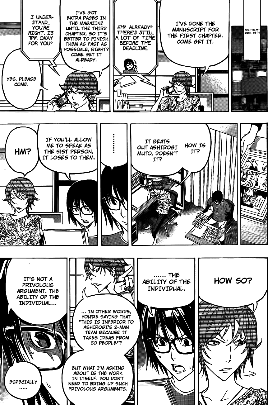 Bakuman Chapter 122 page 19 - Chapter 122: Psychological Warfare and Catchphrases