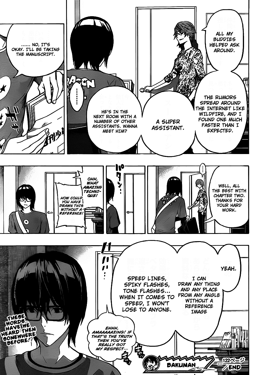 Bakuman Chapter 122 page 21 - Chapter 122: Psychological Warfare and Catchphrases