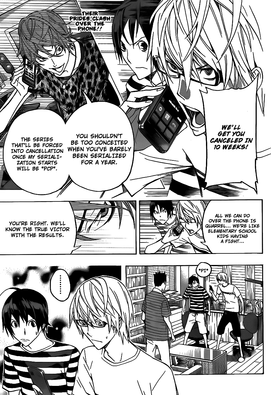 Bakuman Chapter 122 page 3 - Chapter 122: Psychological Warfare and Catchphrases
