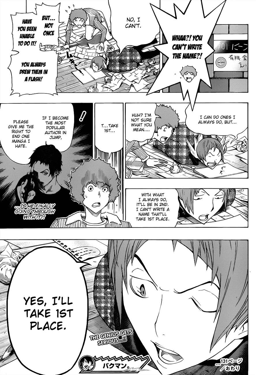 Bakuman Chapter 131 page 20 - Chapter 131: Copycat and Subconcious