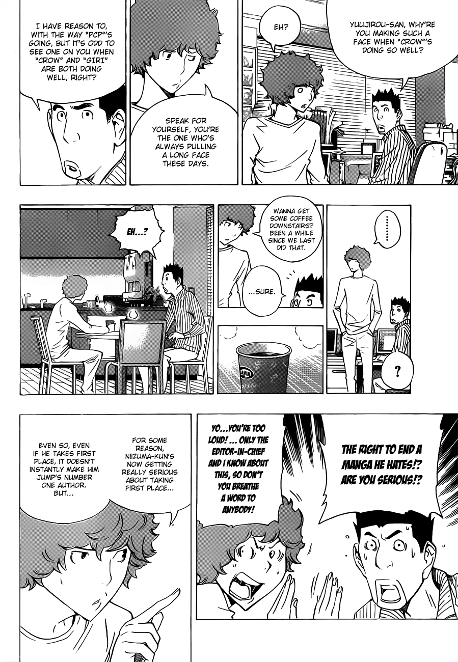 Bakuman Chapter 132 page 9 - Chapter 132: Headstamds and Reorganizing