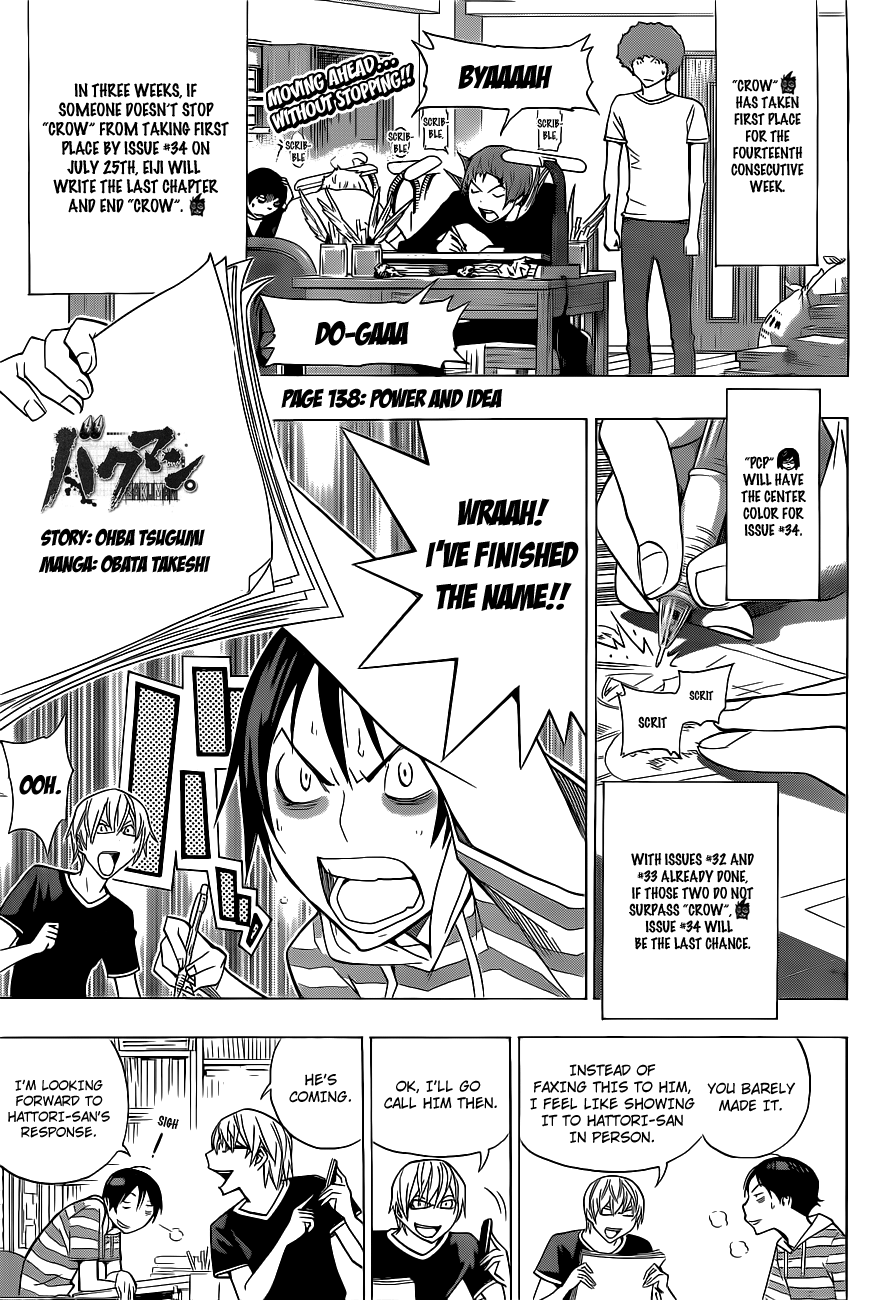 Bakuman Chapter 138 page 2 - Chapter 138: Power and Idea