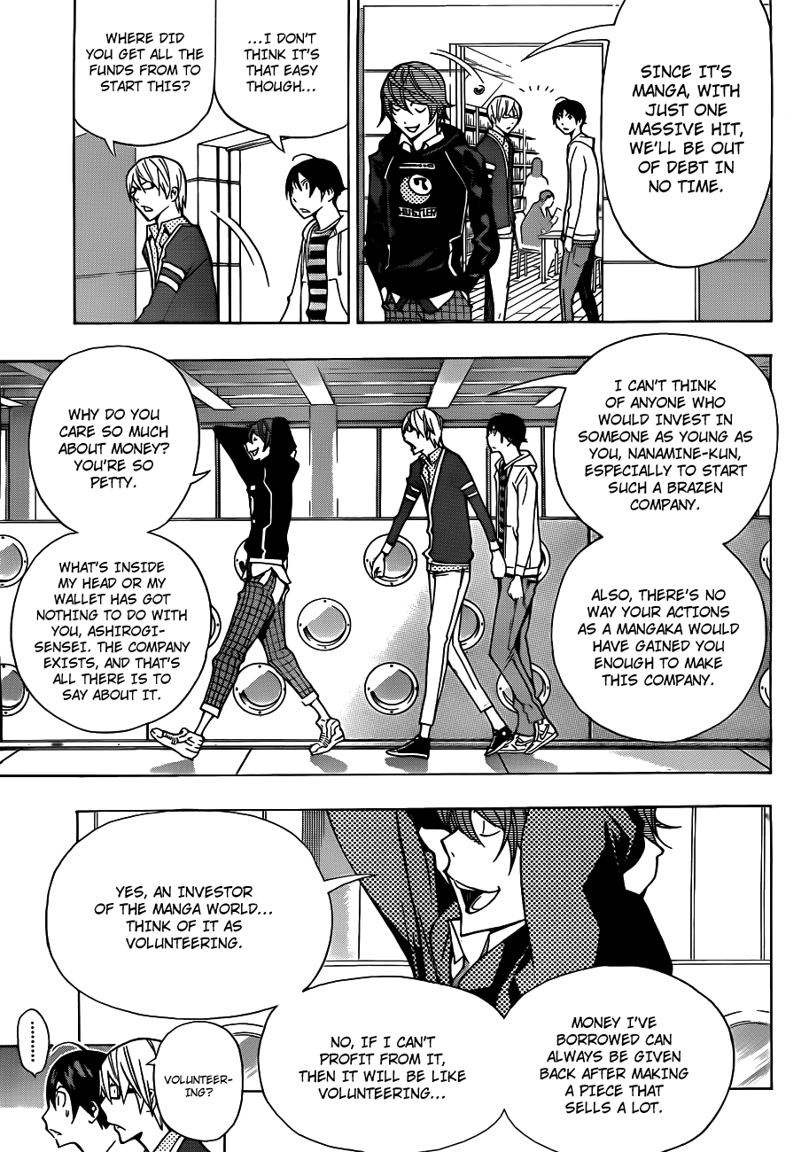 Bakuman Chapter 144 page 18 - Chapter 144: Company and Winning Strategy